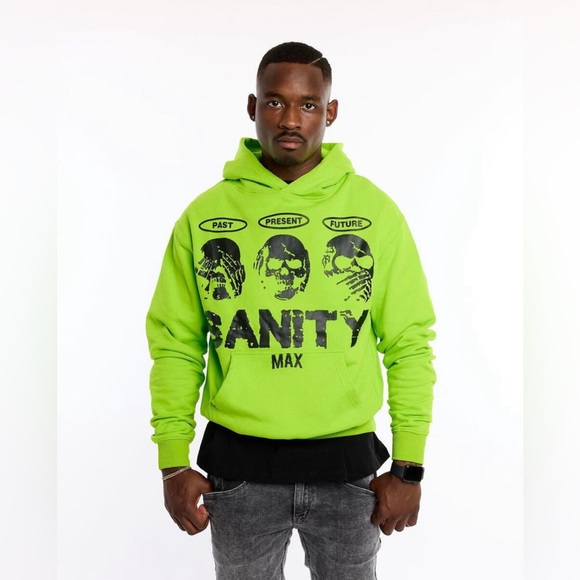 MAXIMO Sanity "Time" Hoodie Green - Picture 4 of 4